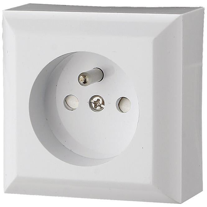 Jednoduchá zásuvka Z/U IP20 GAO white 20455