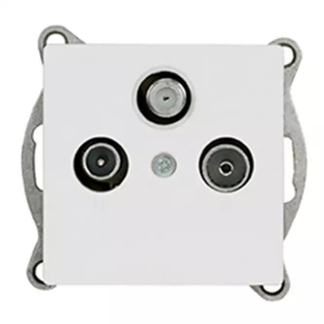 Zásuvka RTV-SAT MEDIUM white 17839