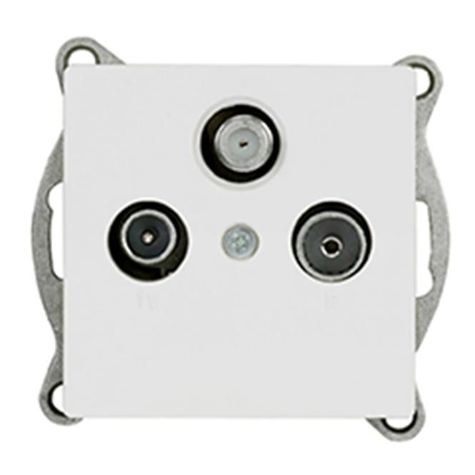 Zásuvka RTV-SAT MEDIUM white 17839