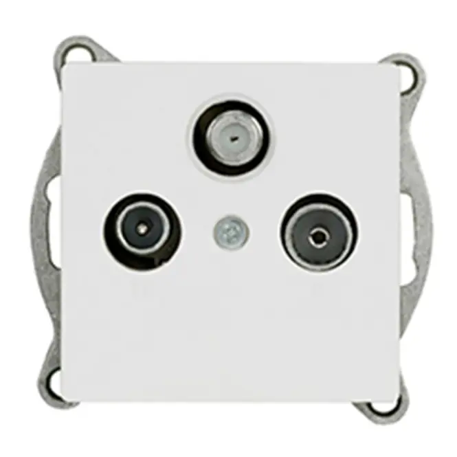 Zásuvka RTV-SAT MEDIUM white 17839