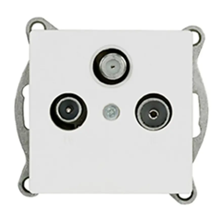 Zásuvka RTV-SAT MEDIUM white 17839