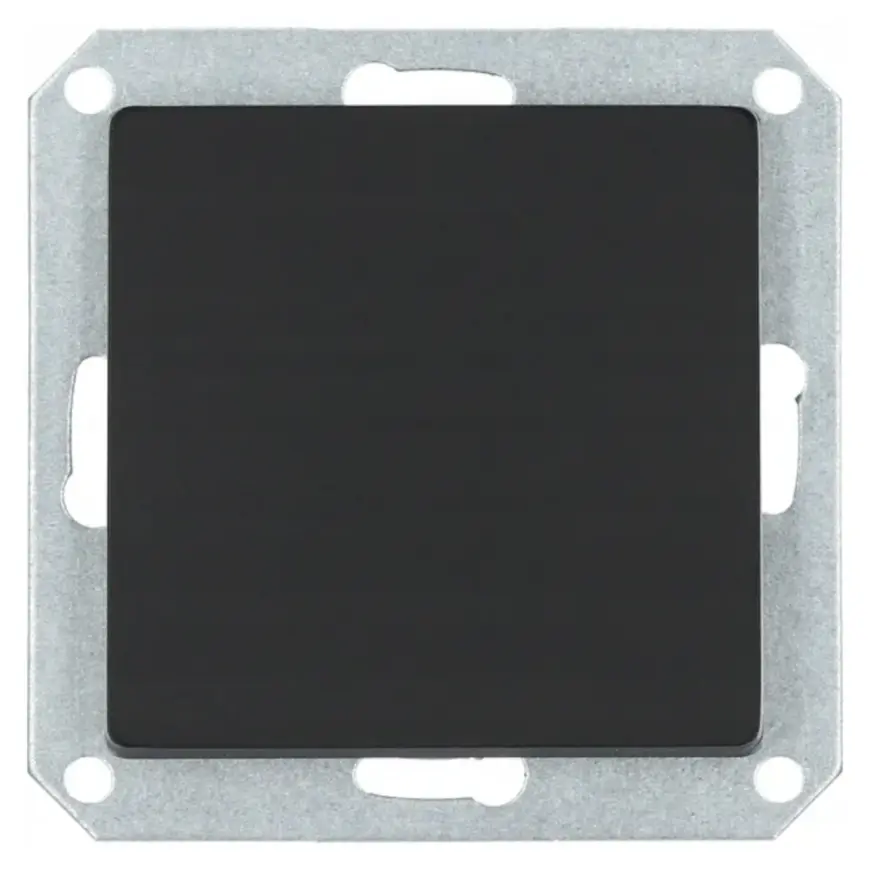 Spínač 1-pólový MEDIUM black 33500