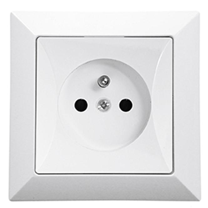Jedna zásuvka POLA white 33029