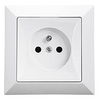 Zásuvka jednoduchá POLA biela 33029