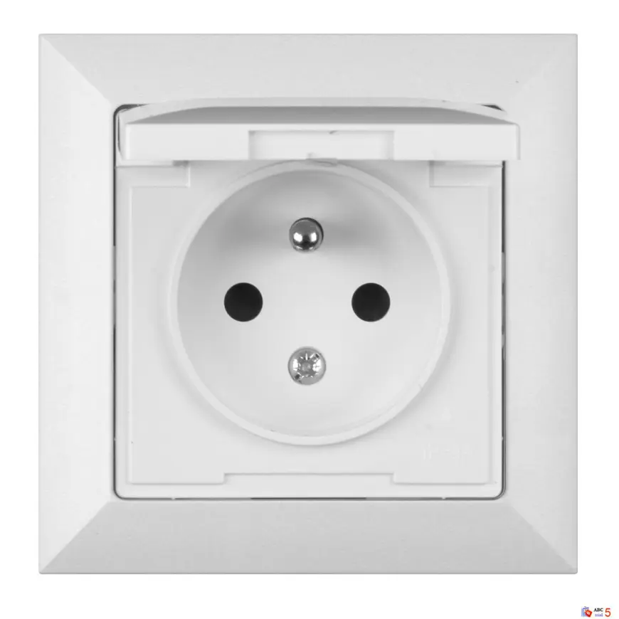 Jednoduchá zásuvka IP44 POLA white 33030