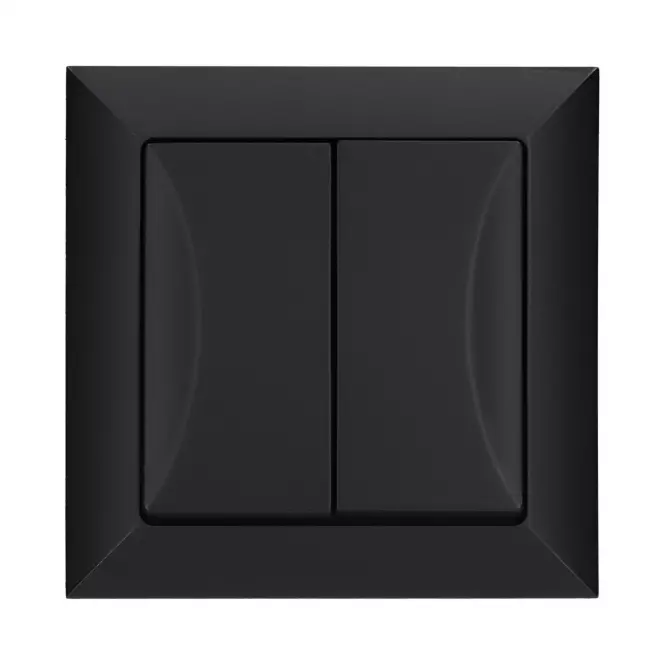 Dvojitý spínač POLA black 33201