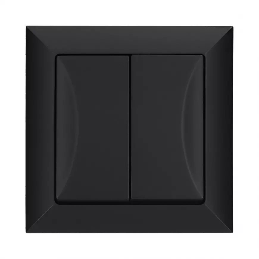 Dvojitý spínač POLA black 33201