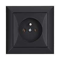 Jedna zásuvka POLA black 33208
