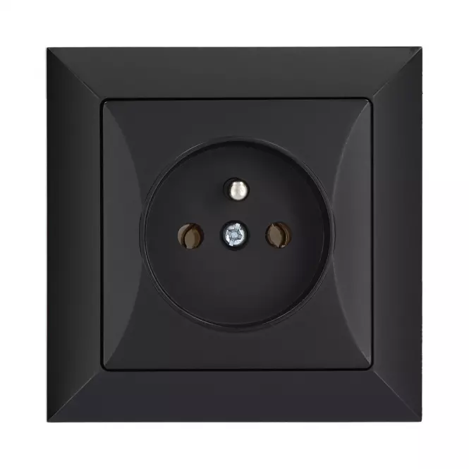 Jedna zásuvka POLA black 33208