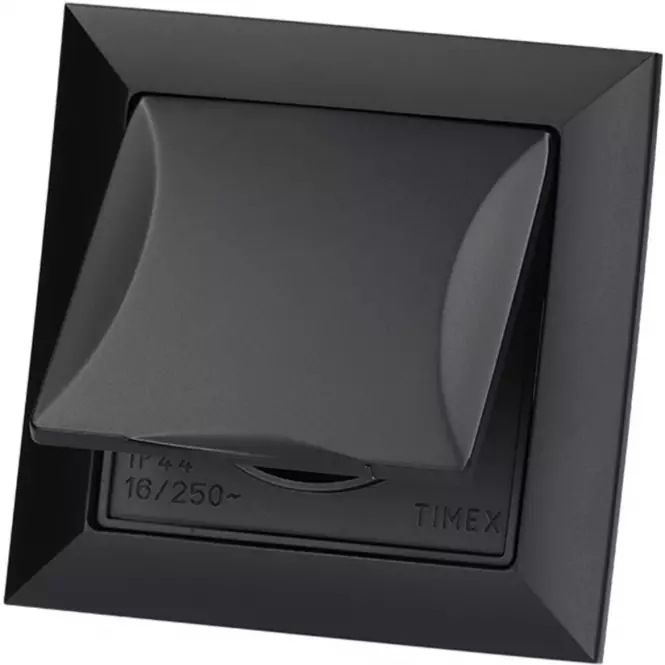 Jedna zásuvka IP44 POLA black 33209
