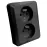 Dvojitá zásuvka česká Z/U SILVA black 46139