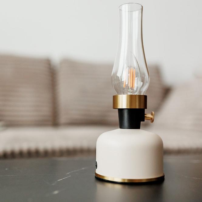 Stolová lampa OLIA USB IP44 beige,2