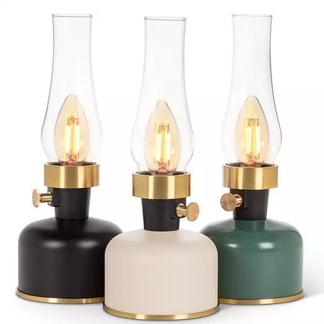 Stolová lampa OLIA USB IP44 beige,4
