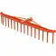 Plastové hrable 16 zubov 55 cm klik LAGUZ