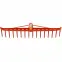 Plastové hrable 16 zubov 55 cm klik LAGUZ,2