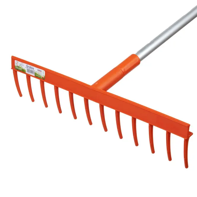Plastové hrable 12-zubé 51x10x12 cm klik LAGUZ,12