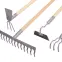 Kovové hrable zosilnené 14-zubé 36 cm klik LAGUZ,11