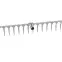Kovové hrable zosilnené 14-zubé 36 cm klik LAGUZ,4