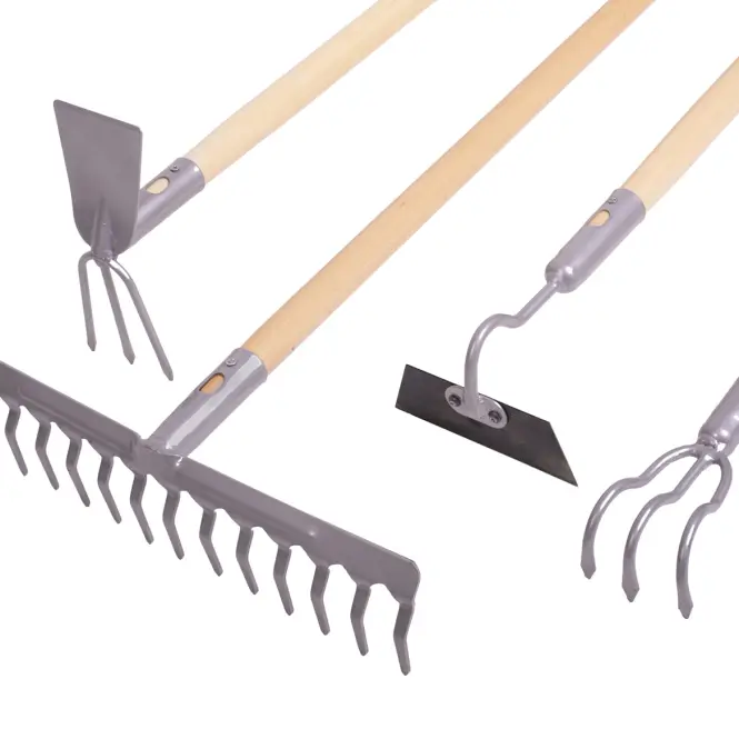 Kovová motyčka rovná s vidlicami 10 cm klik LAGUZ,11