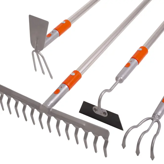 Kovová motyčka rovná s vidlicami 10 cm klik LAGUZ,12