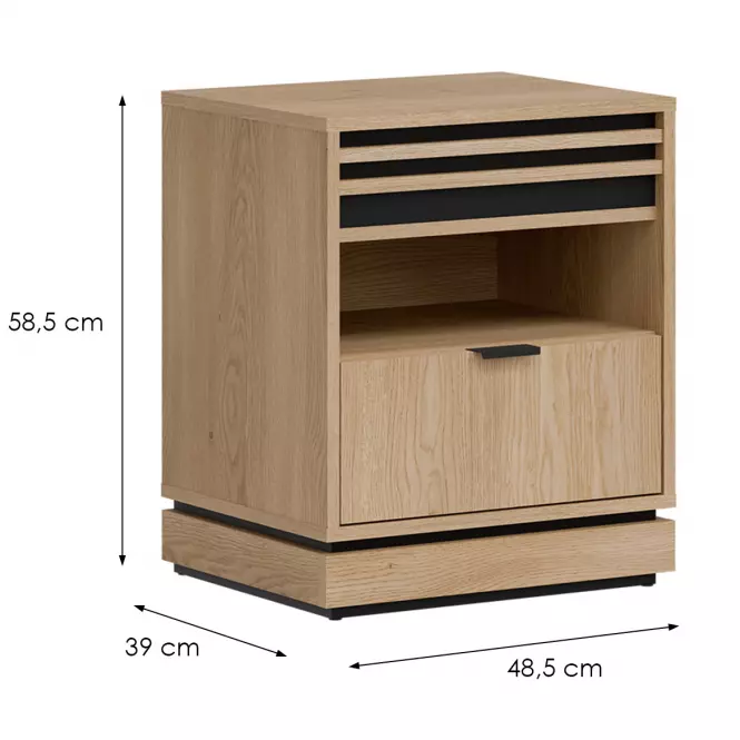 Nočný stolík Ferro Fe19 Dub Crem Torro,2