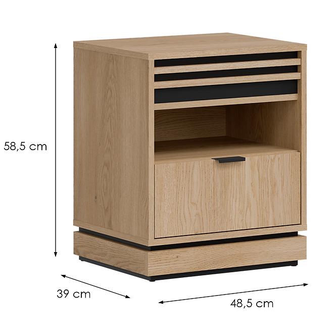 Nočný stolík Ferro Fe19 Dub Crem Torro,2