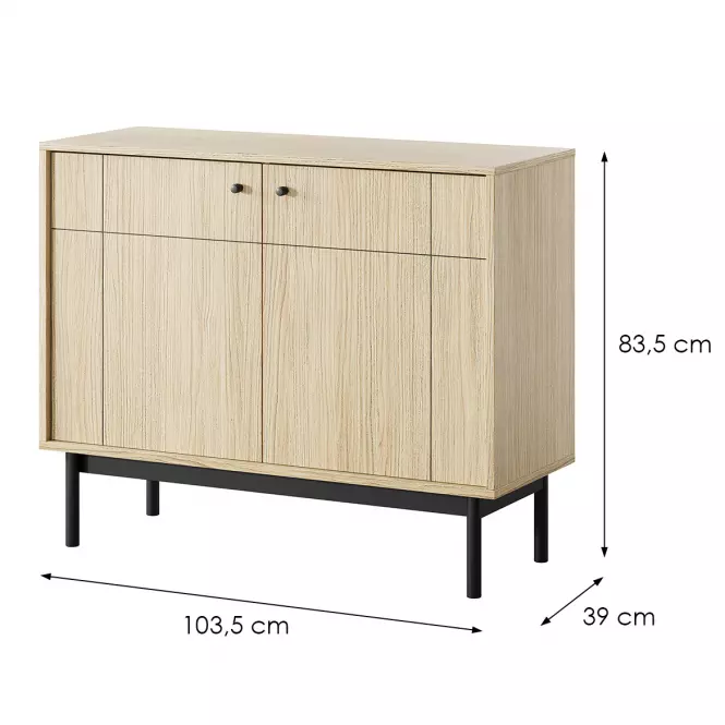 Komoda Japandi K104 dub linea