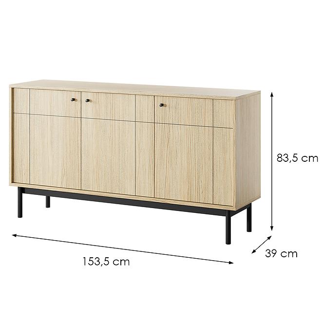 Komoda Japandi K154 dub linea