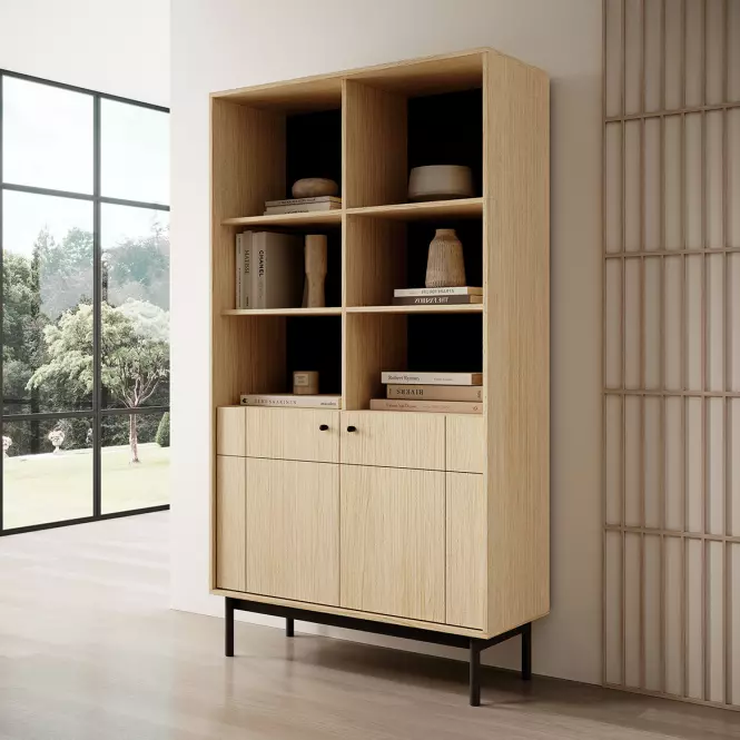 Regál Japandi R104 dub linea,5