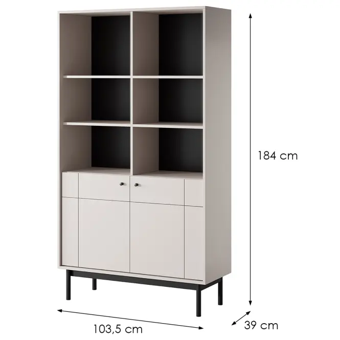 Regál Japandi R104 kašmír,2