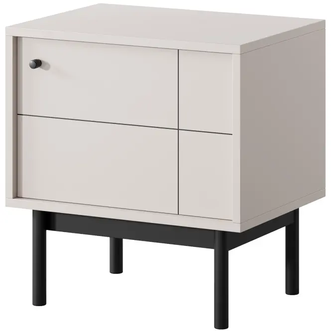 Nočný stolík Japandi S54 kašmír,3