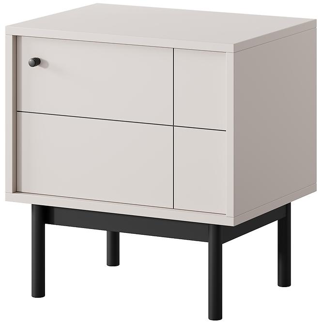 Nočný stolík Japandi S54 kašmír,3