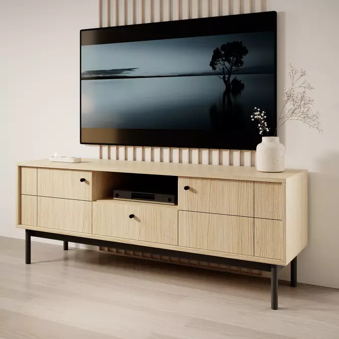 TV stolík Japandi RTV154 dub linea