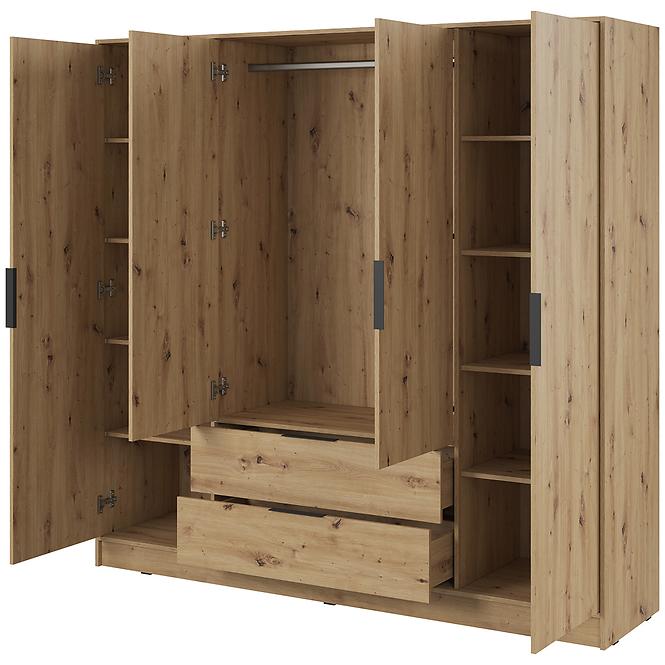 Skriňa Kelly 4D bez zrkadla artisan,3