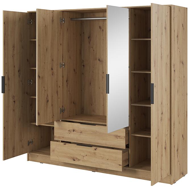 Skriňa Kelly 4D so zrkadlom artisan,3
