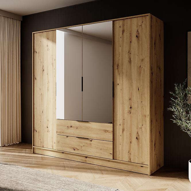 Skriňa Kelly 4D so zrkadlom artisan,4