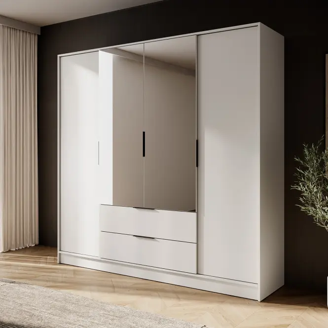 Skriňa Kelly 4D so zrkadlom cashmere,4