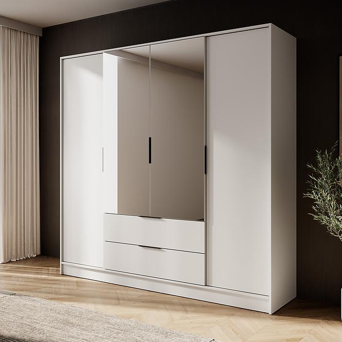 Skriňa Kelly 4D so zrkadlom cashmere,4