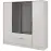 Skriňa Kelly 4D RM cashmere s LED