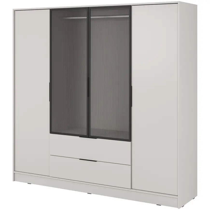 Skriňa Kelly 4D RM cashmere s LED