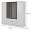Skriňa Kelly 4D RM cashmere s LED,2