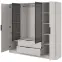 Skriňa Kelly 4D RM cashmere s LED,3