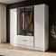 Skriňa Kelly 4D RM cashmere s LED,4