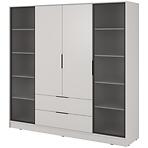 Skriňa Kelly 4D RD cashmere s LED