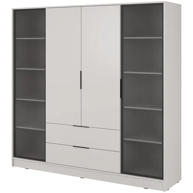 Skriňa Kelly 4D RD cashmere s LED