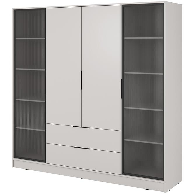 Skriňa Kelly 4D RD cashmere s LED