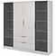 Skriňa Kelly 4D RD cashmere s LED