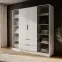 Skriňa Kelly 4D RD cashmere s LED,4
