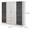 Skriňa Kelly 4D RD cashmere so led,2