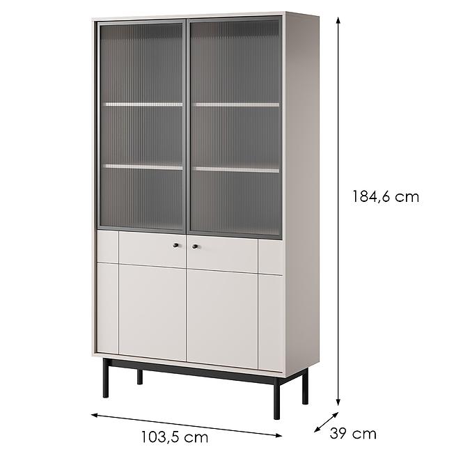 Vitrína Japandi WT104 kašmír,2